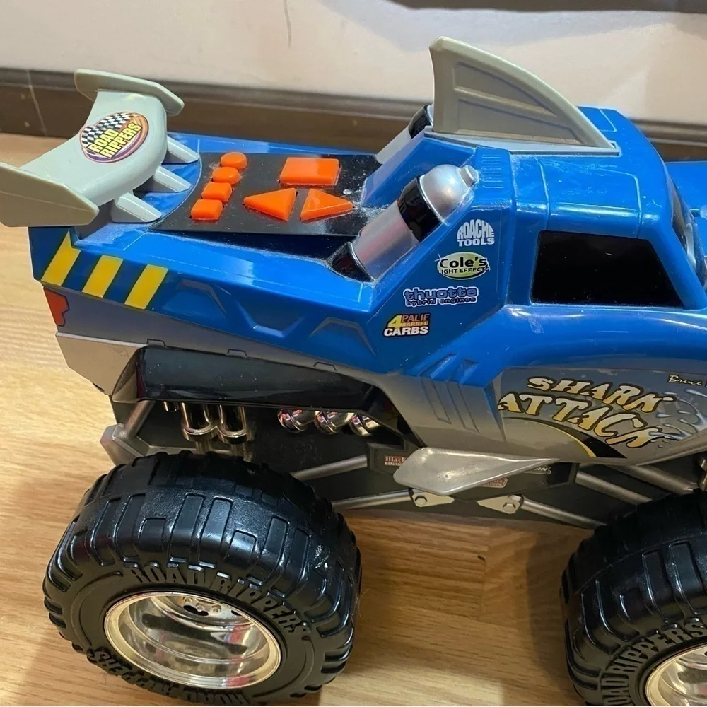 Vintage Road Rippers Monster Shark Attack 2010 Toy State RARE Blue